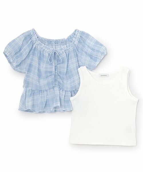 Lovetoxic / ラブトキシック シャツ・ブラウス | チェックオフショルインナーセット | 詳細2