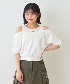 Lovetoxic / ラブトキシック Tシャツ | オフショルレイヤードTシャツ