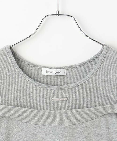 Lovetoxic / ラブトキシック Tシャツ | オフショルレイヤードTシャツ | 詳細2