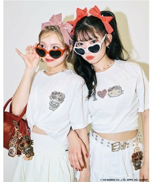 Lovetoxic / ラブトキシック Tシャツ | 【ハローキティ】日焼け接触冷感Tシャツ | 詳細1