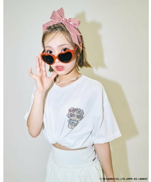 Lovetoxic / ラブトキシック Tシャツ | 【ハローキティ】日焼け接触冷感Tシャツ | 詳細2