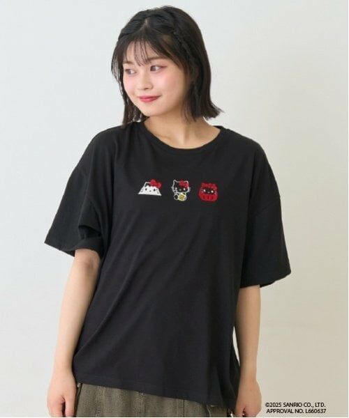 Lovetoxic / ラブトキシック Tシャツ | 【ハローキティ】和風Tシャツ（黒）