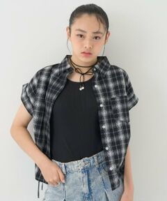 Lovetoxic / ラブトキシック シャツ・ブラウス | 【綿100％】チェックノースリーブドロストシャツ