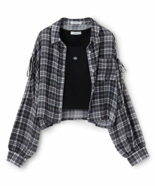 Lovetoxic / ラブトキシック シャツ・ブラウス | インナーつきシアーチェックシャツ | 詳細10