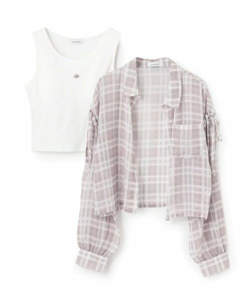 Lovetoxic / ラブトキシック シャツ・ブラウス | インナーつきシアーチェックシャツ | 詳細12