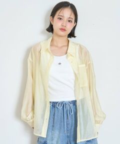 Lovetoxic / ラブトキシック シャツ・ブラウス | インナーつきシアーシャツ