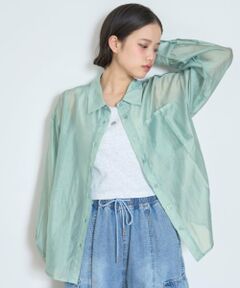 Lovetoxic / ラブトキシック シャツ・ブラウス | インナーつきシアーシャツ