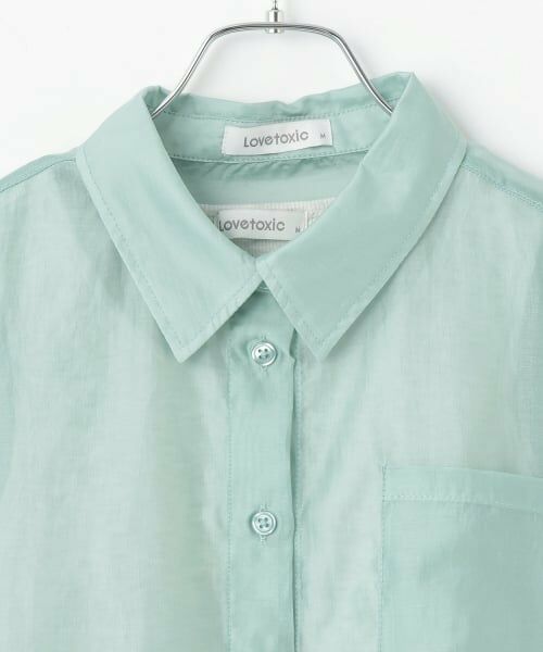 Lovetoxic / ラブトキシック シャツ・ブラウス | インナーつきシアーシャツ | 詳細12
