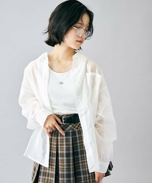 Lovetoxic / ラブトキシック シャツ・ブラウス | インナーつきシアーシャツ | 詳細2