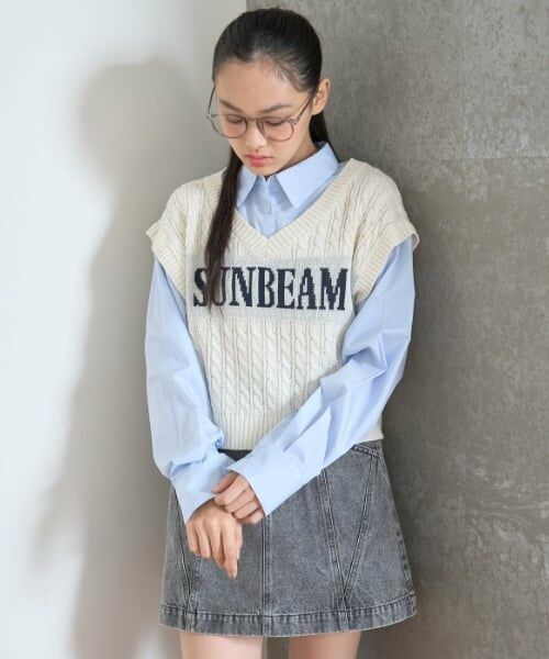 Lovetoxic / ラブトキシック シャツ・ブラウス | ニットレイヤードブラウス | 詳細1