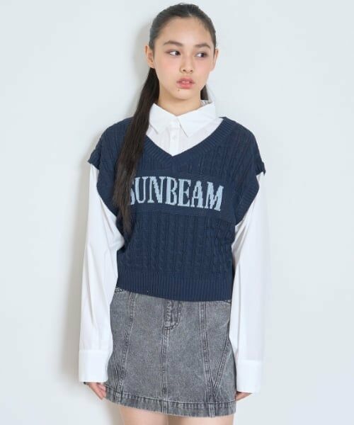 Lovetoxic / ラブトキシック シャツ・ブラウス | ニットレイヤードブラウス | 詳細2