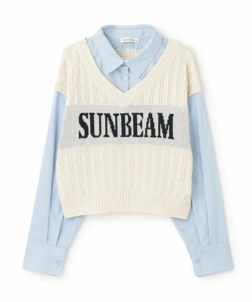 Lovetoxic / ラブトキシック シャツ・ブラウス | ニットレイヤードブラウス | 詳細5