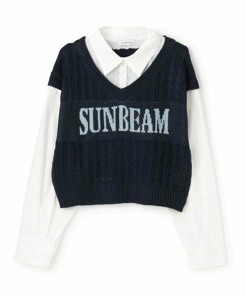 Lovetoxic / ラブトキシック シャツ・ブラウス | ニットレイヤードブラウス | 詳細6