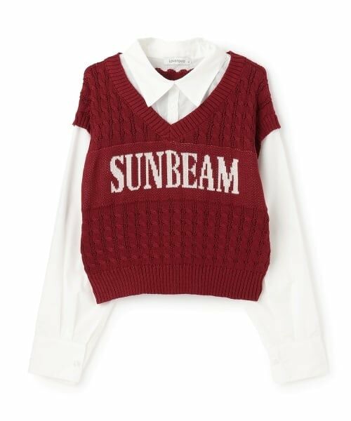 Lovetoxic / ラブトキシック シャツ・ブラウス | ニットレイヤードブラウス | 詳細7