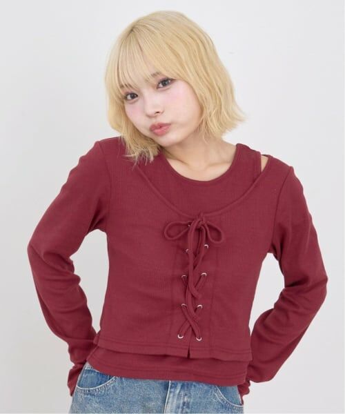 Lovetoxic / ラブトキシック Tシャツ | レースアップ長袖TシャツSET | 詳細4