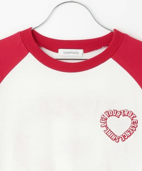 Lovetoxic / ラブトキシック Tシャツ | ハートラグランルーズ長袖Tシャツ | 詳細8