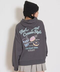 Lovetoxic / ラブトキシック パーカー | バックサガラルーズパーカ