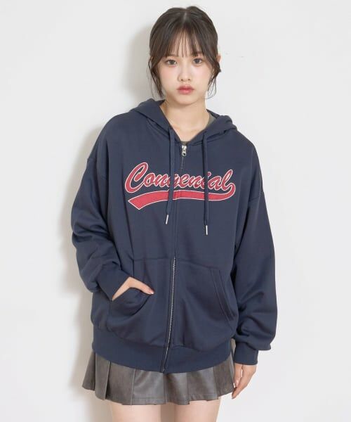 Lovetoxic / ラブトキシック パーカー | アップリルーズZIPパーカ（紺）