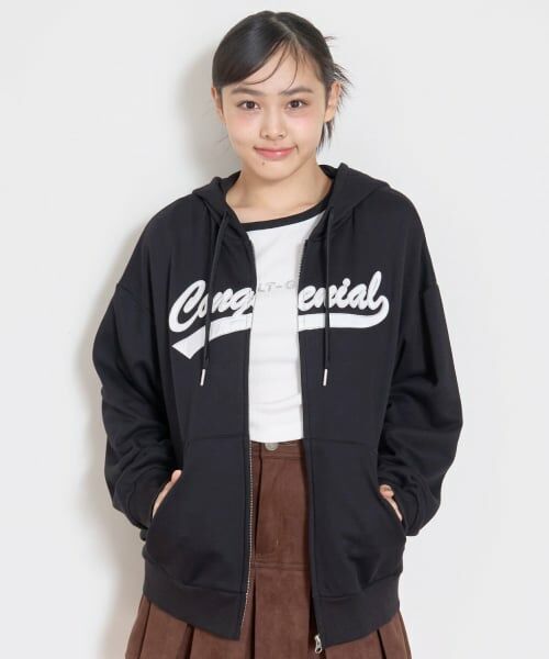 Lovetoxic / ラブトキシック パーカー | アップリルーズZIPパーカ（黒）