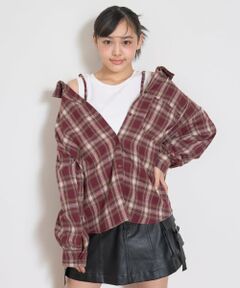 Lovetoxic / ラブトキシック シャツ・ブラウス | 2WAY長袖チェックシャツSET