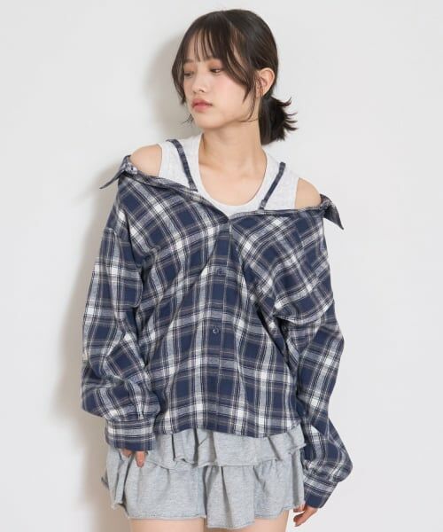 Lovetoxic / ラブトキシック シャツ・ブラウス | 2WAY長袖チェックシャツSET | 詳細16