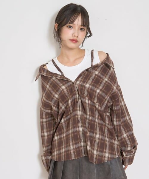 Lovetoxic / ラブトキシック シャツ・ブラウス | 2WAY長袖チェックシャツSET | 詳細17