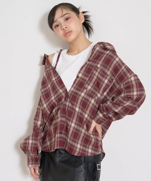 Lovetoxic / ラブトキシック シャツ・ブラウス | 2WAY長袖チェックシャツSET | 詳細18