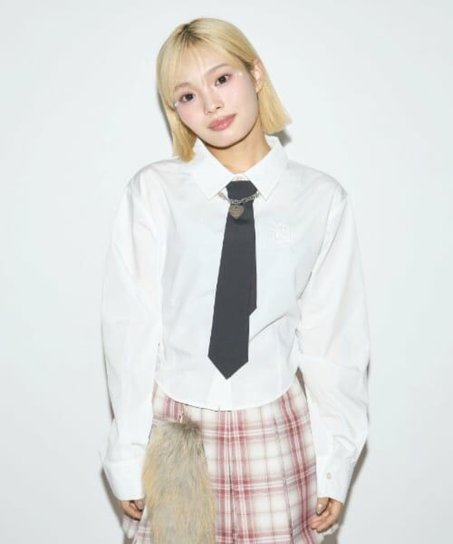 Lovetoxic / ラブトキシック シャツ・ブラウス | 【ラブトキガールコラボ】ネクタイツキ長袖シャツ | 詳細2