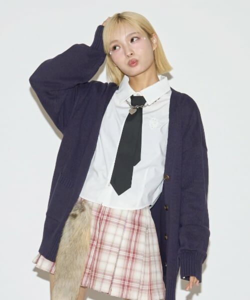 Lovetoxic / ラブトキシック シャツ・ブラウス | 【ラブトキガールコラボ】ネクタイツキ長袖シャツ | 詳細3