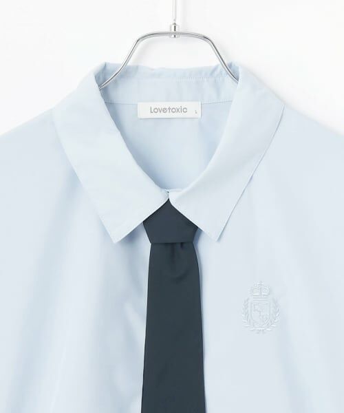 Lovetoxic / ラブトキシック シャツ・ブラウス | 【ラブトキガールコラボ】ネクタイツキ長袖シャツ | 詳細9