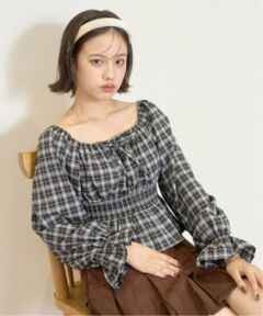 Lovetoxic / ラブトキシック シャツ・ブラウス | チェックオフショルブラウス
