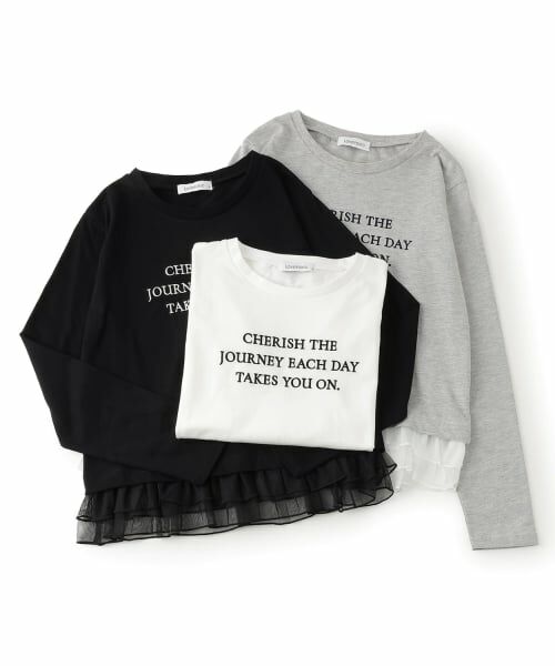 Lovetoxic / ラブトキシック Tシャツ | チュールペプラム長袖Tシャツ | 詳細10