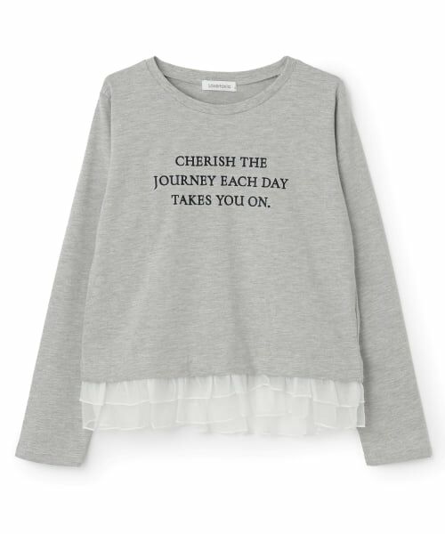 Lovetoxic / ラブトキシック Tシャツ | チュールペプラム長袖Tシャツ | 詳細3