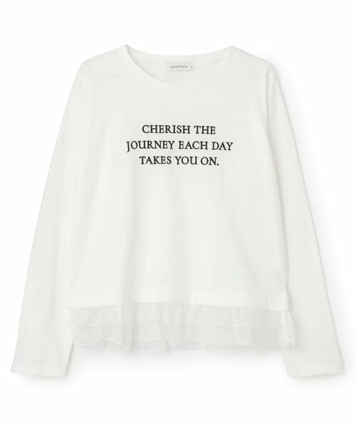 Lovetoxic / ラブトキシック Tシャツ | チュールペプラム長袖Tシャツ | 詳細4