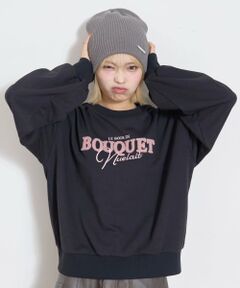 Lovetoxic / ラブトキシック スウェット | 【秒かわトップス】ロゴ刺しゅうベーシックスウェット