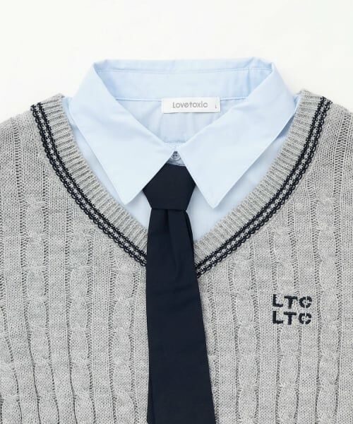 Lovetoxic / ラブトキシック ニット・セーター | 衿つきレイヤードニット | 詳細12