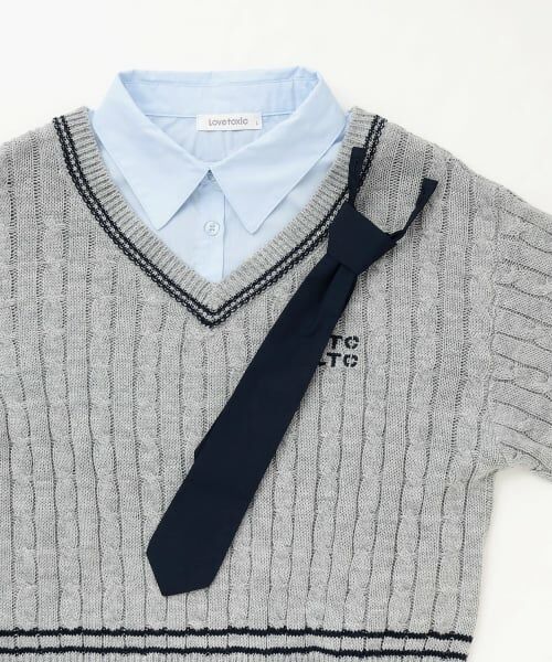 Lovetoxic / ラブトキシック ニット・セーター | 衿つきレイヤードニット | 詳細14