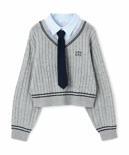 Lovetoxic / ラブトキシック ニット・セーター | 衿つきレイヤードニット | 詳細9