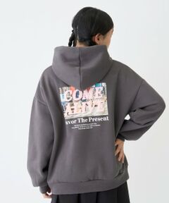 【綿100％】裏起毛フォトルーズパーカー