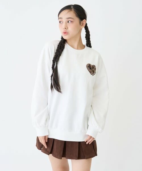 Lovetoxic / ラブトキシック スウェット | 【綿100％】裏起毛アニマルルーズスウェット | 詳細1