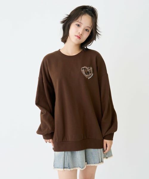 Lovetoxic / ラブトキシック スウェット | 【綿100％】裏起毛アニマルルーズスウェット | 詳細4