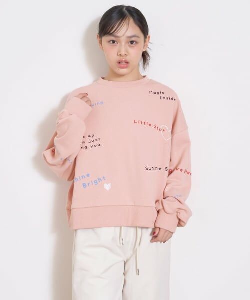 Lovetoxic / ラブトキシック スウェット | 【綿100％】リサイクルコットン飛び刺しゅうスウェット | 詳細2