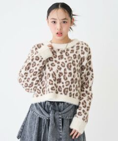 Lovetoxic / ラブトキシック ニット・セーター | インナーつきシャギークロップドニット