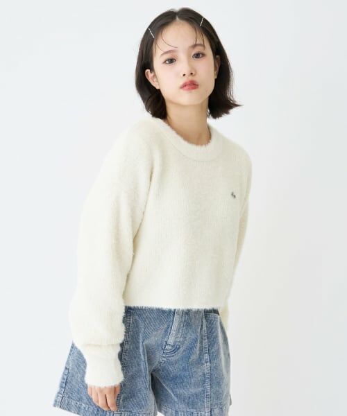 Lovetoxic / ラブトキシック ニット・セーター | インナーつきシャギークロップドニット | 詳細1