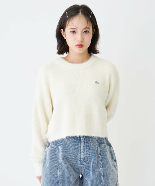 Lovetoxic / ラブトキシック ニット・セーター | インナーつきシャギークロップドニット | 詳細2