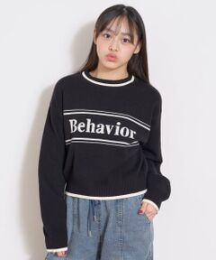 Lovetoxic / ラブトキシック ニット・セーター | ロゴジャガードモチモチニット