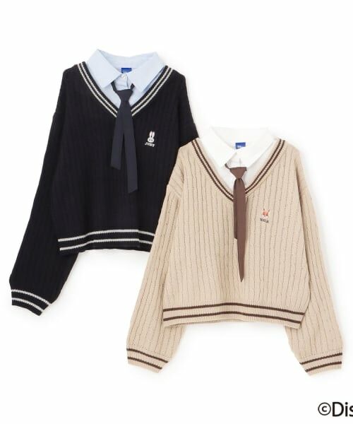 Lovetoxic / ラブトキシック ニット・セーター | 【Disney】【ズートピア】レイヤードニット | 詳細8