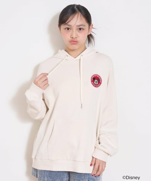 Lovetoxic / ラブトキシック パーカー | 【Disney】ルーズパーカー（アイボリー）