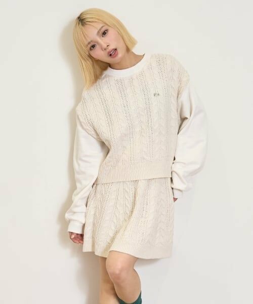 Lovetoxic / ラブトキシック カーディガン・ボレロ | ニットSETUP（アイボリー）