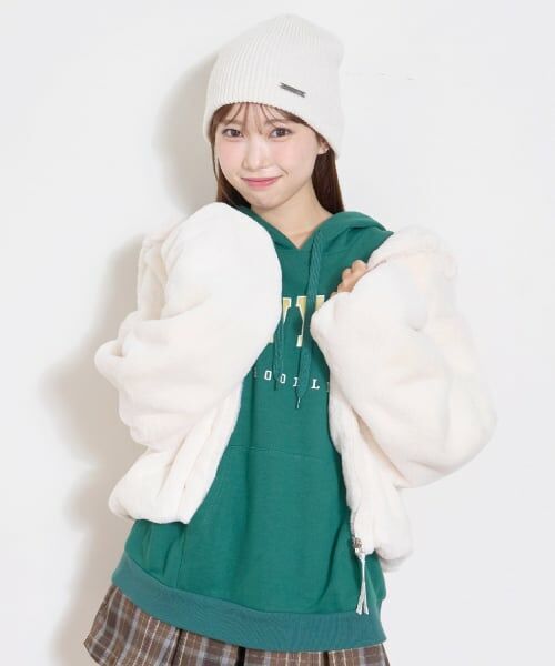 Lovetoxic / ラブトキシック ブルゾン | ファーパーカ（オフ ホワイト）